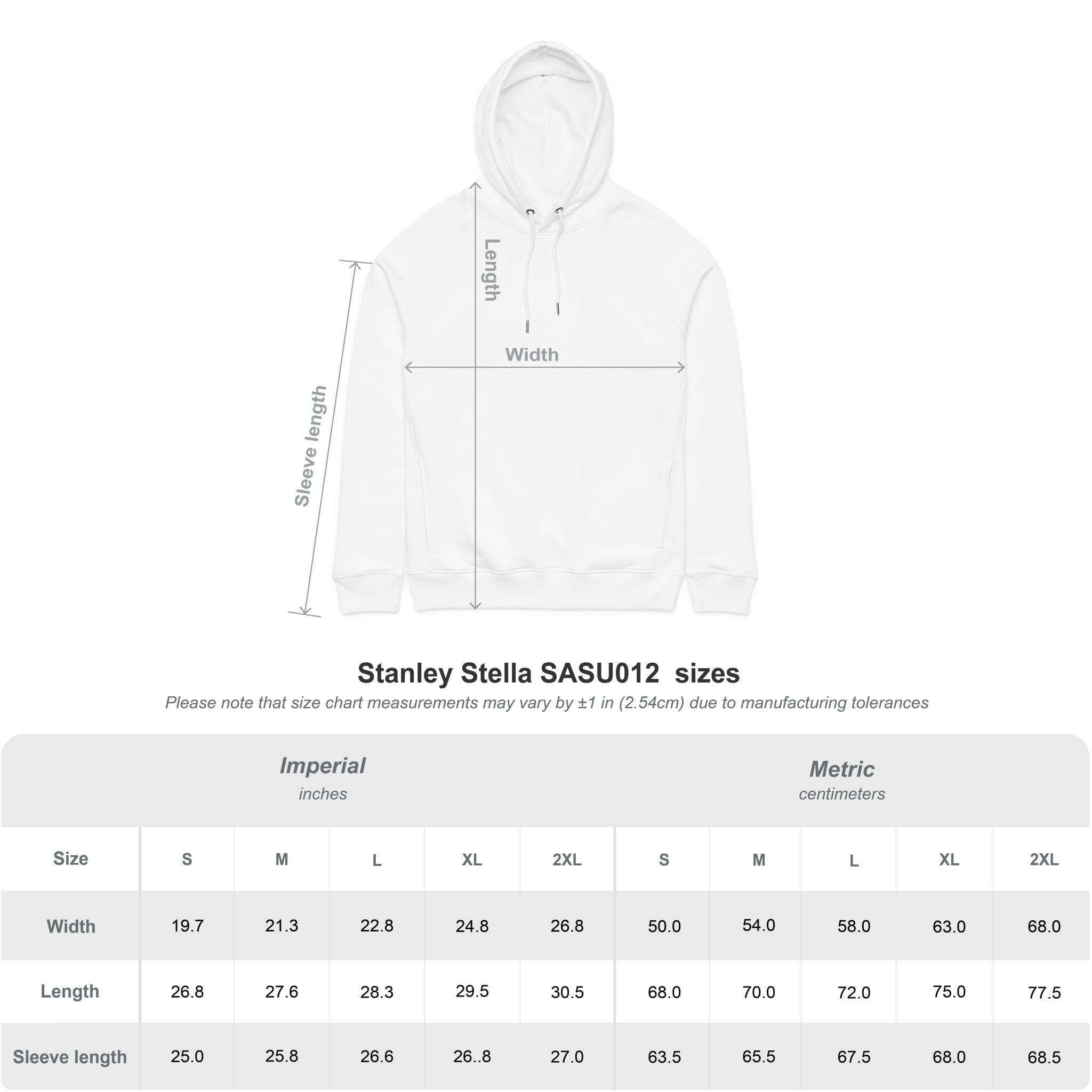 Organic Compassion Euro Hoodie — Stanley/Stella UK/EU Warm Wear.