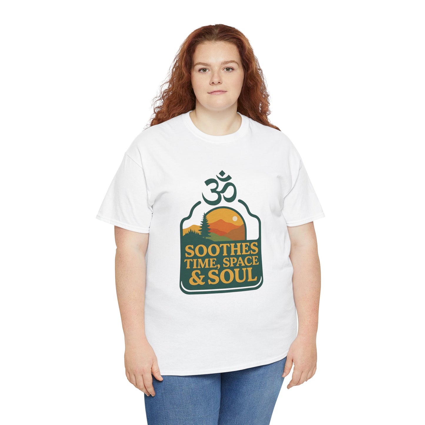 Unisex 100% Cotton OM Symbol Geometric Nature Tee