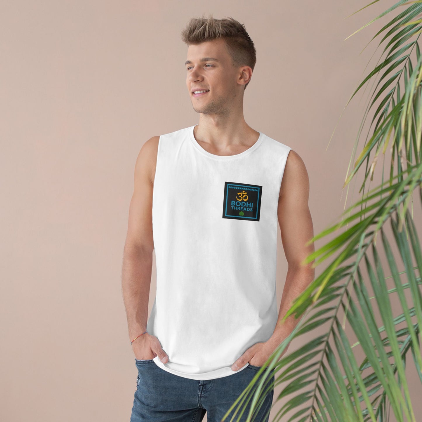 Unisex 100% Cotton Compassion Badge Tank Top – Wear Kindness with Purpose