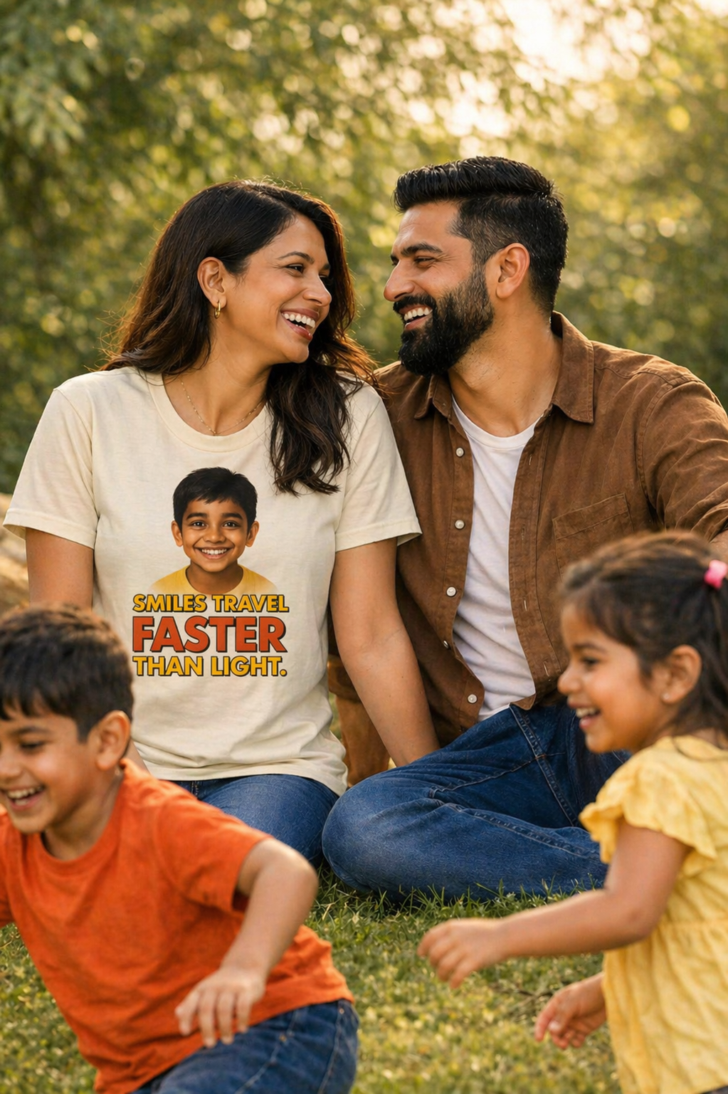 Smiles Travel Tee — Medium Weight