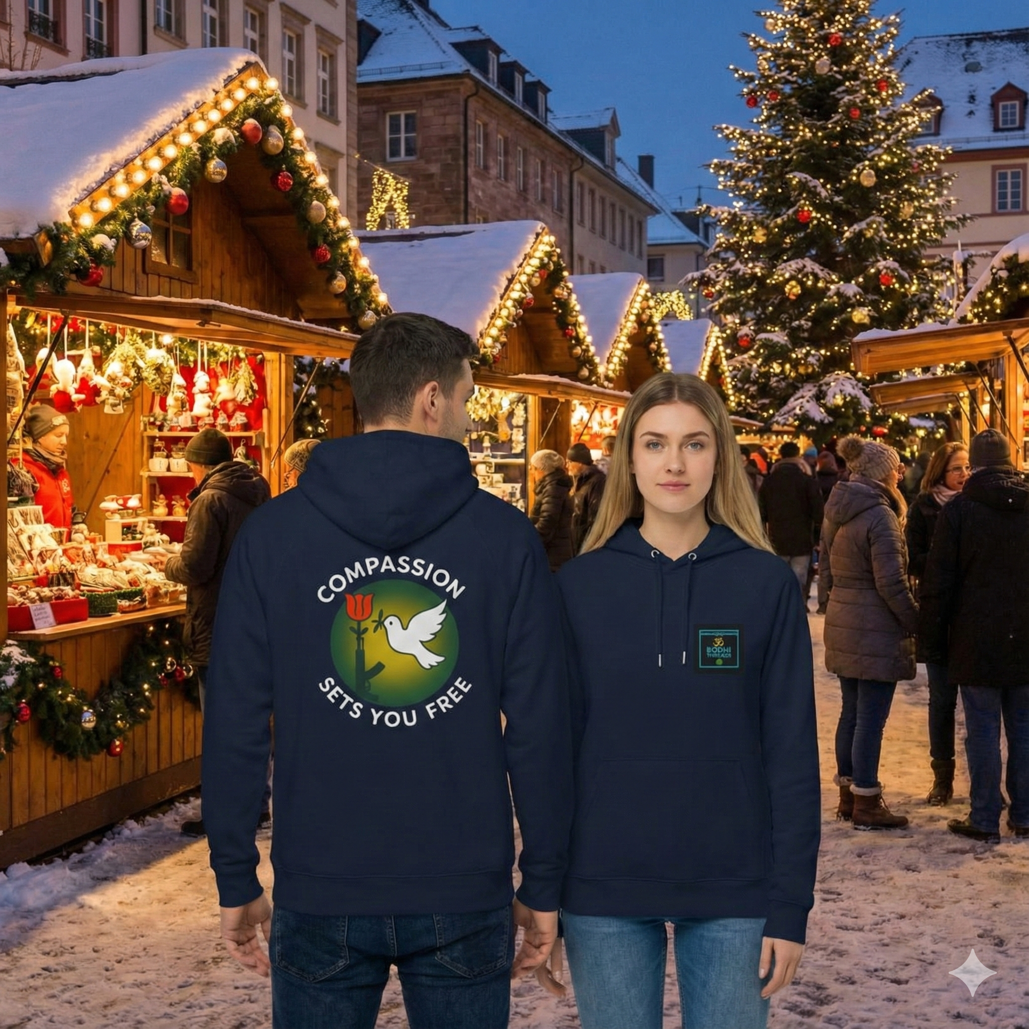 Organic Compassion Euro Hoodie — Stanley/Stella UK/EU Warm Wear.