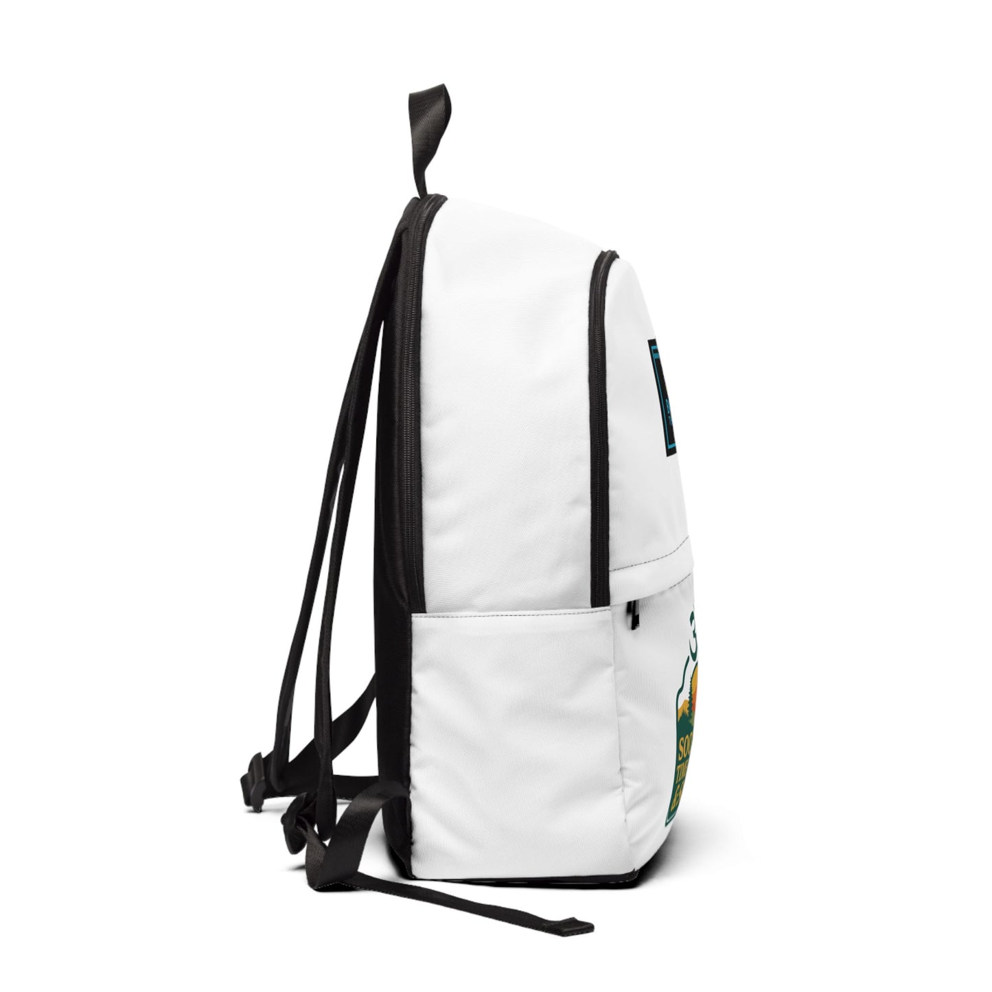 Unisex Fabric Backpack with OM Symbol, Nature Design.