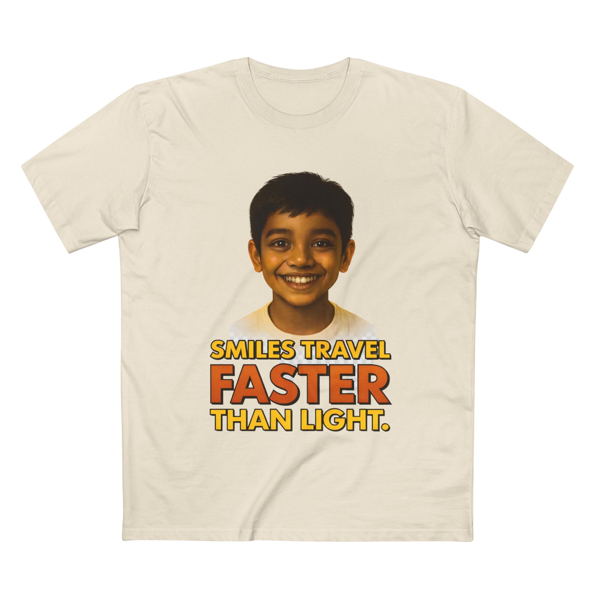 Smiles Travel Tee — Medium Weight