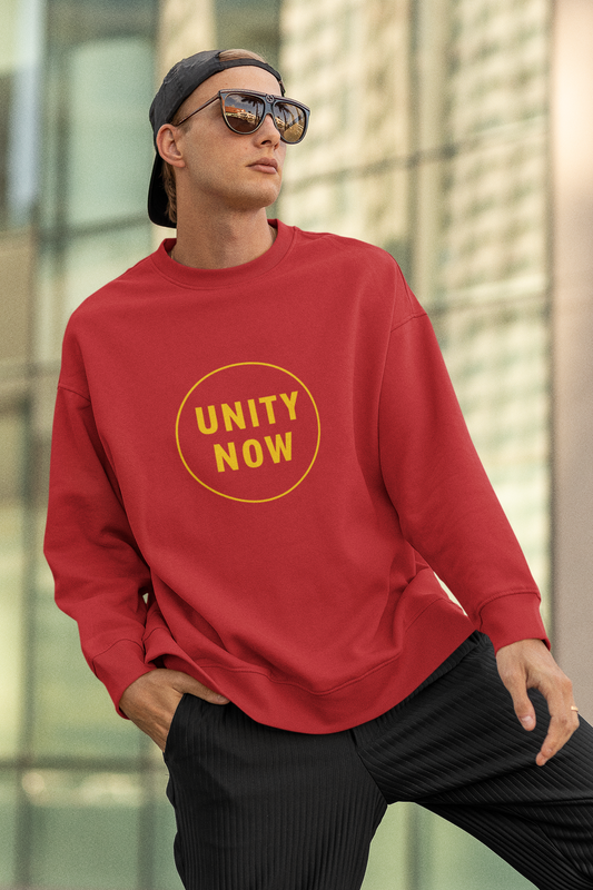 Cotton - Polyester Blend Unity NOW Sweatshirt – Bold statement for Collective Change