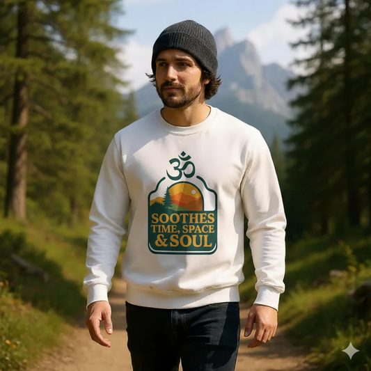 Cotton – Polyester Blend OM Symbol Funky Nature Sweatshirt