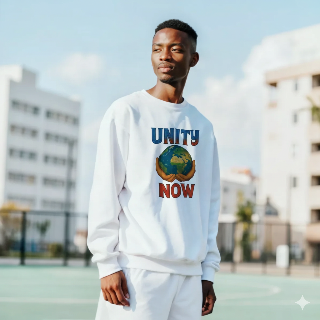 Cotton Polyester Sweatshirt - Unity NOW Collective Change