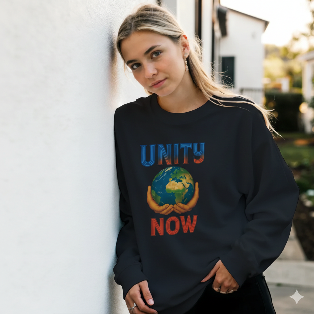 Cotton Polyester Sweatshirt - Unity NOW Collective Change
