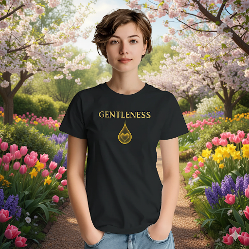 Unisex 100% Cotton Gentleness Tee - Heartfelt Design