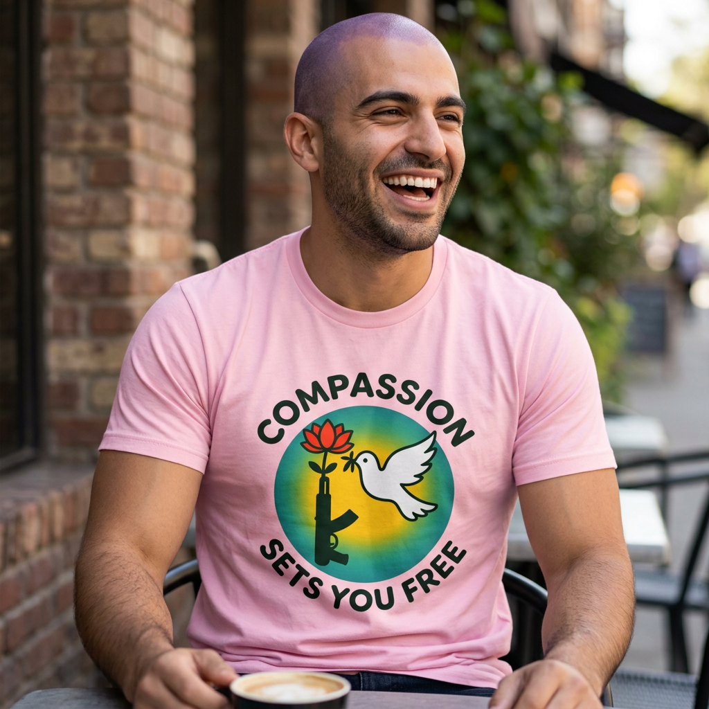 Compassion Dove Tee —  Light Weight Cotton