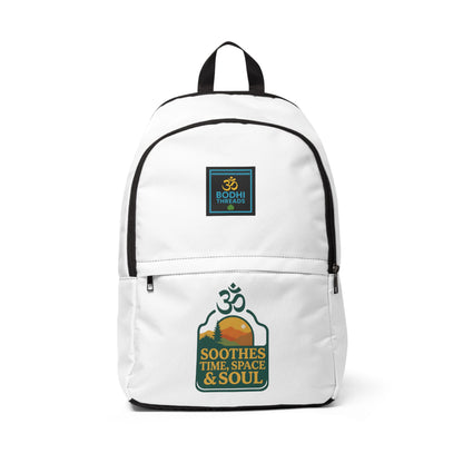 Unisex Fabric Backpack with OM Symbol, Nature Design.