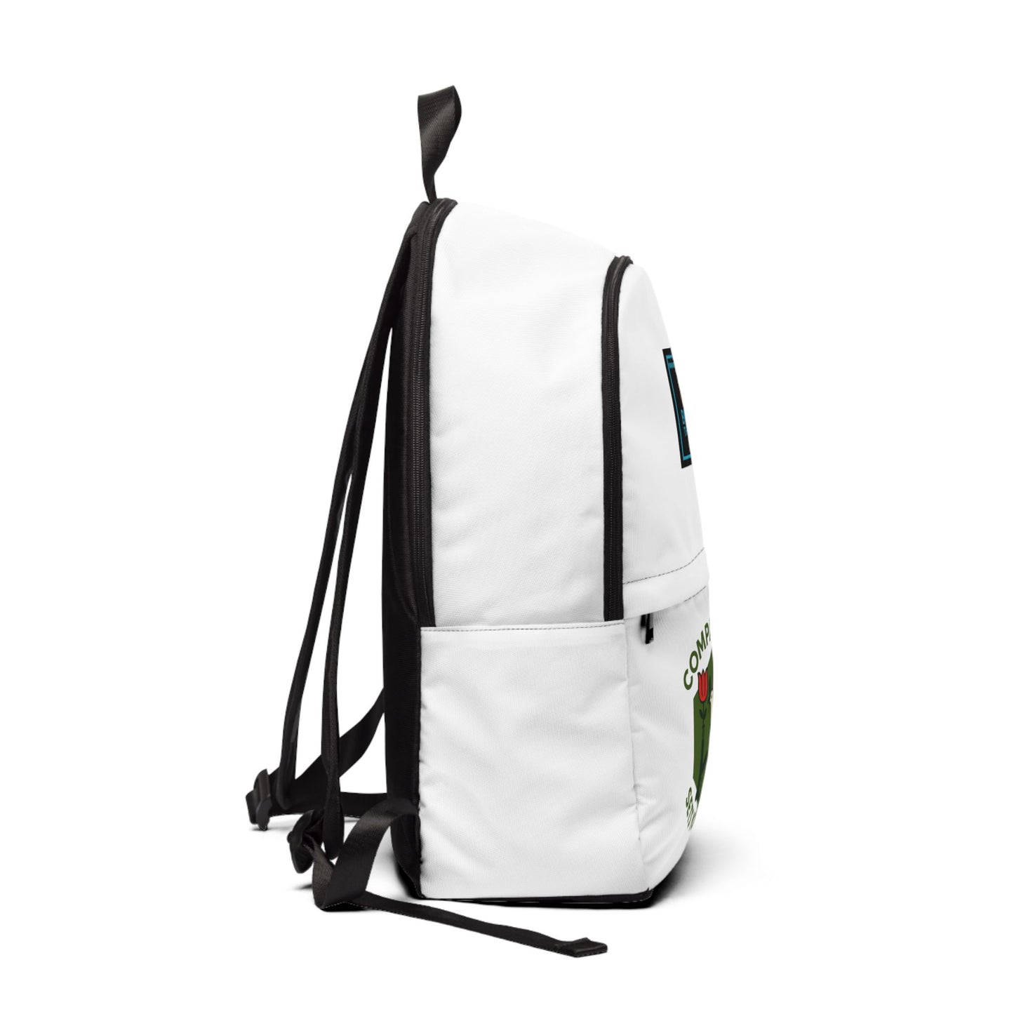 Compassion Badge Unisex Fabric Backpack - Wear Kindness with Purpose