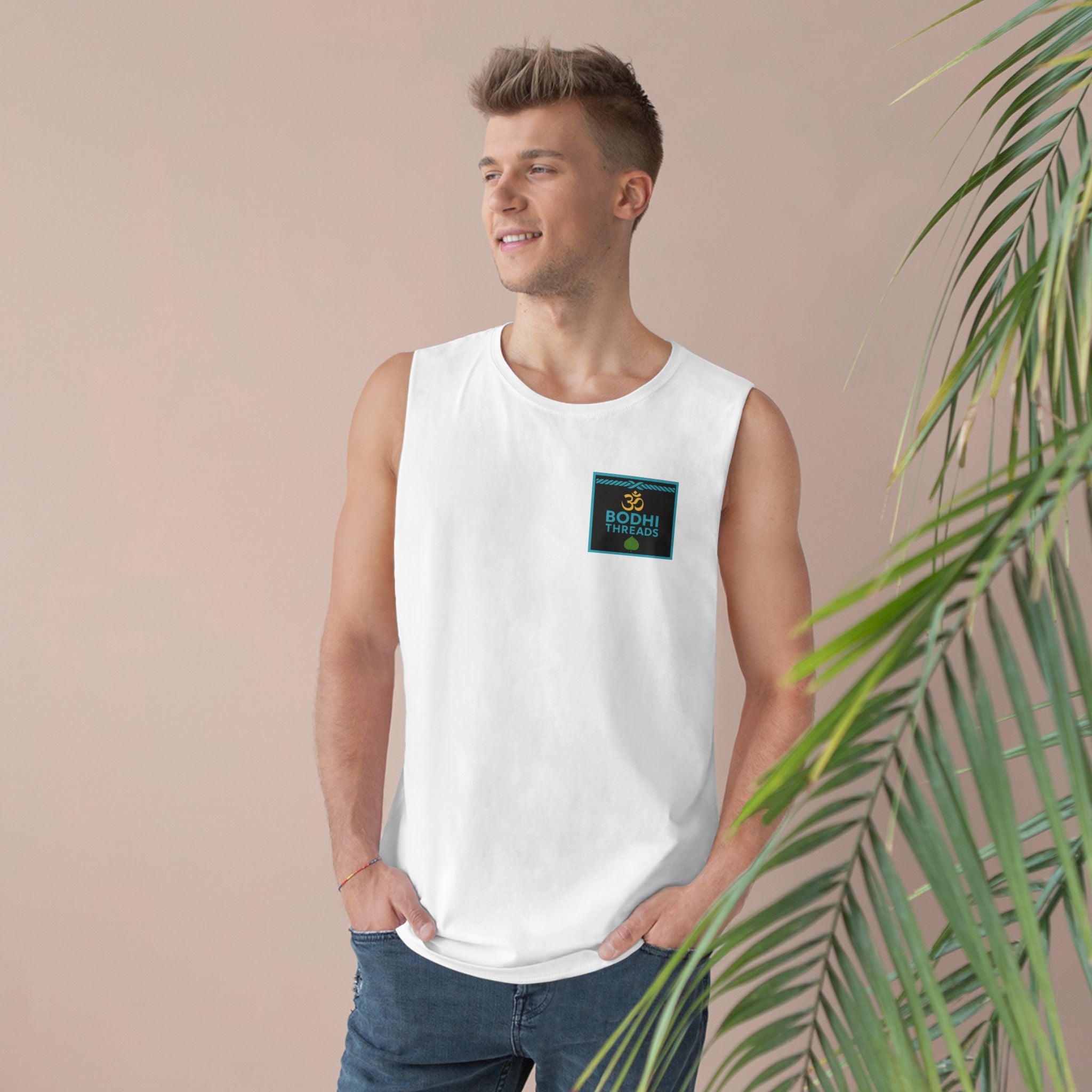 Unisex 100% Cotton Compassion Badge Tank Top – Wear Kindness with Purpose