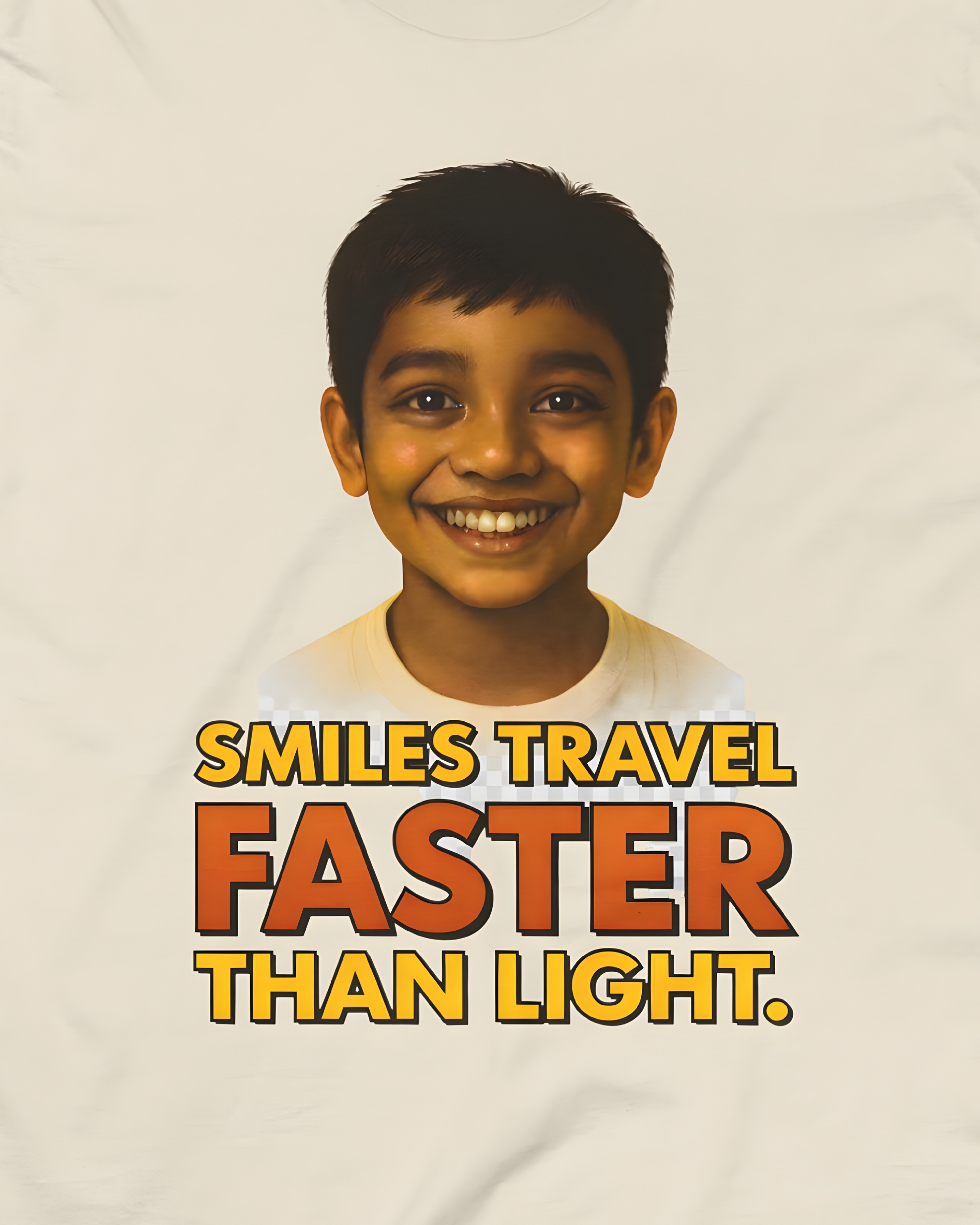 Smiles Travel Tee — Medium Weight
