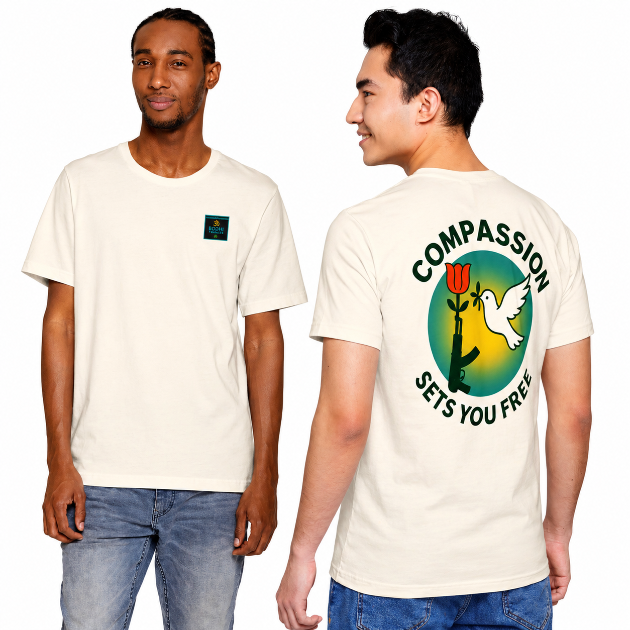 Compassion Tee — Relaxed Fit, Light Weight