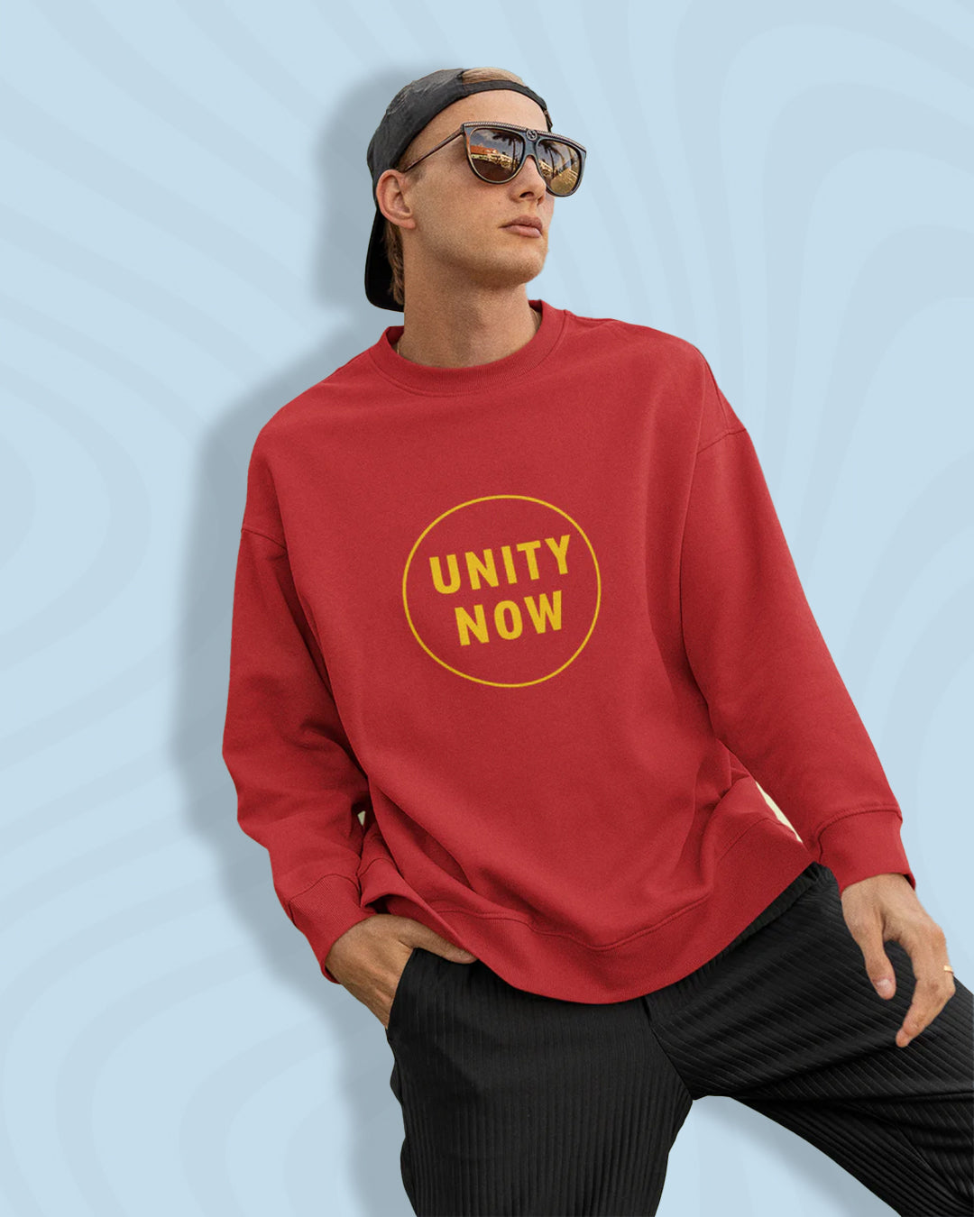 Cotton Polyester Blend NOW Sweatshirt - Bold Collective Change