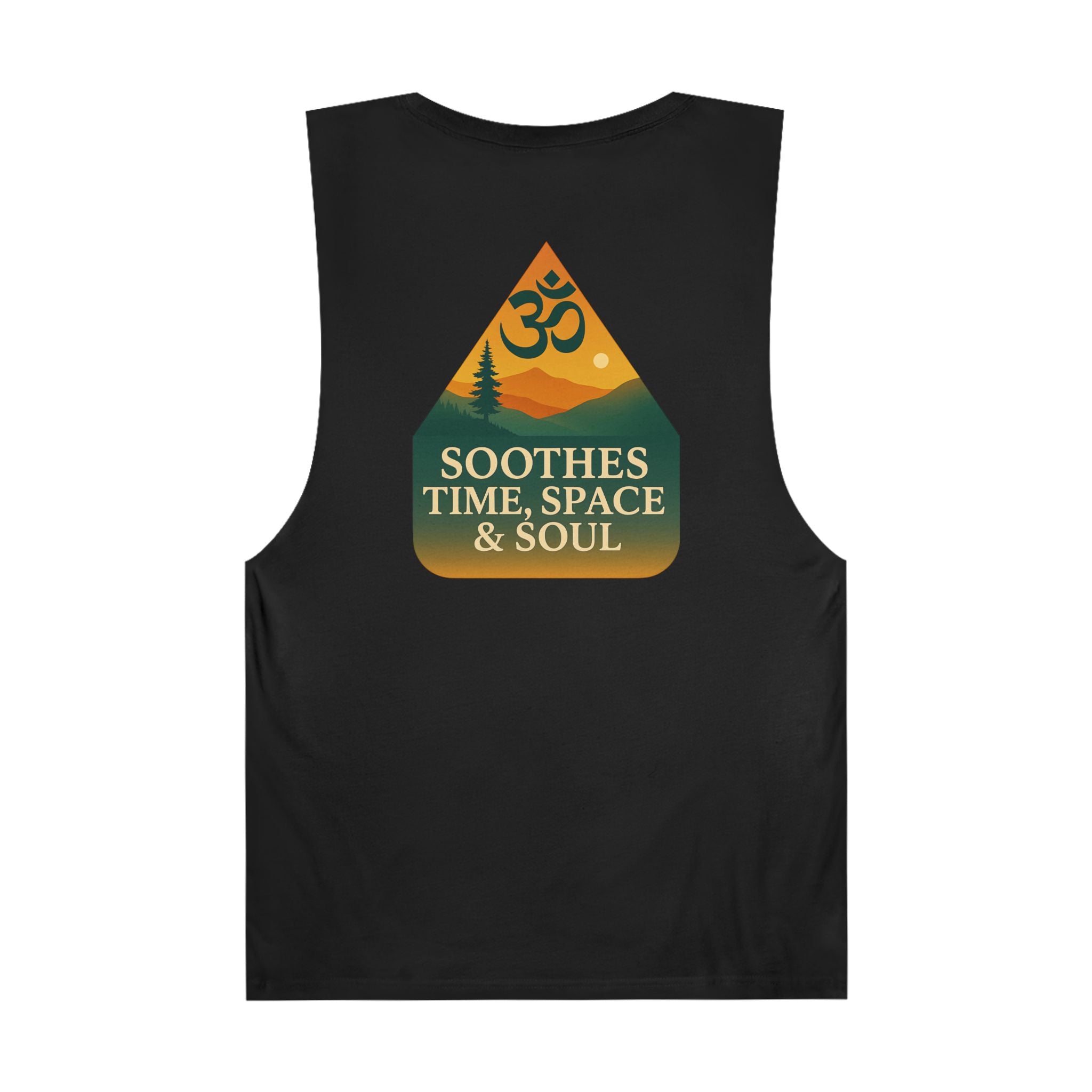 Unisex 100% Cotton OM Symbol Geometric Nature Tank Top